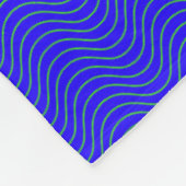 Polaire Couverture de vagues bleues (Coin)