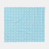 Polaire Couverture de vagues japonaises bleu clair (Devant (Horizontal))