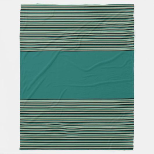 Polaire Couverture de voiture Décontractée turquoise bande (Devant)