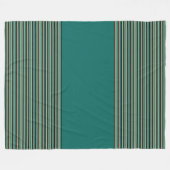 Polaire Couverture de voiture Décontractée turquoise bande (Devant (Horizontal))