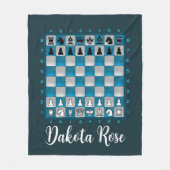 Polaire Couverture d'échecs - Couverture d'échecs à lancer (Devant)