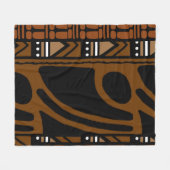 Polaire Couverture décorative africaine Bogolan (Devant (Horizontal))