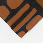 Polaire Couverture décorative africaine Bogolan (Coin)