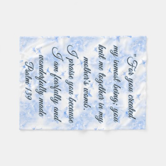 Polaire Couverture d'écriture sainte (Devant (Horizontal))