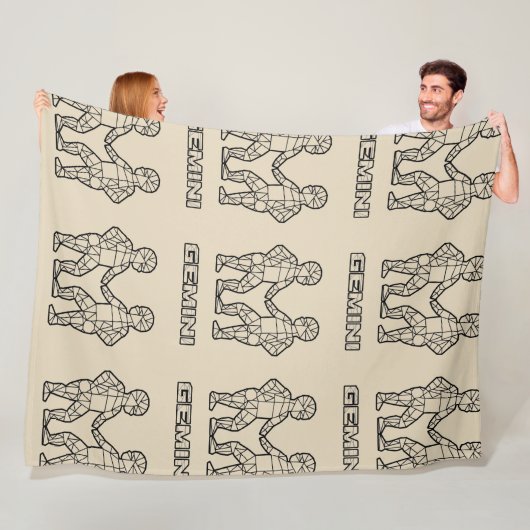 Polaire Couverture des signes Gemini Zodiac (Transparent) (En situation)
