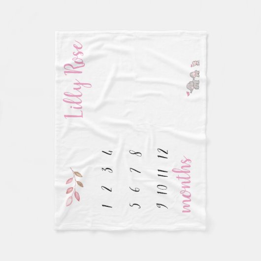 Polaire Couverture d'étape importante d'éléphant (Devant)