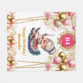 Polaire Couverture d'Humour personnalisée pour l'anniversa (Devant (Horizontal))