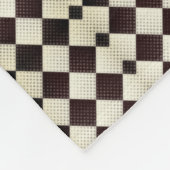Polaire Couverture diamant noir et blanc (Coin)
