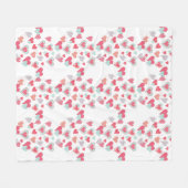 Polaire Couverture d'impression cardiaque (Devant (Horizontal))