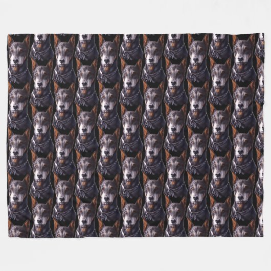Polaire Couverture Doberman Couverture Doberman Doberman C (Devant (Horizontal))
