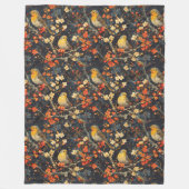 Polaire Couverture d'oiseaux et de fleurs pour des nuits d (Devant)