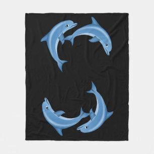 Polaire Couverture Dolphins Fleece