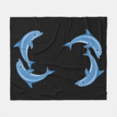 Polaire Couverture Dolphins Fleece (Devant (Horizontal))