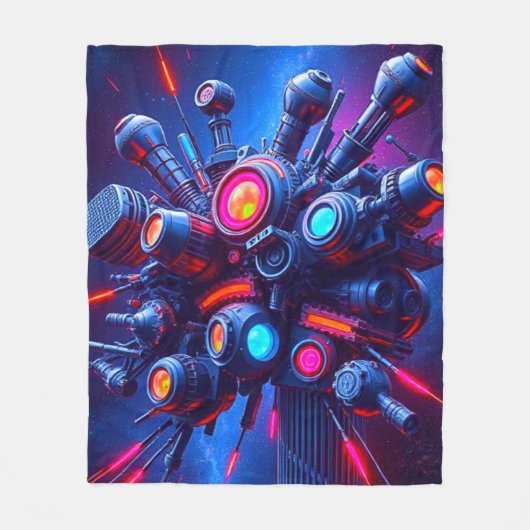 Polaire Couverture d'orbe technologique futuriste | Confor (Devant)