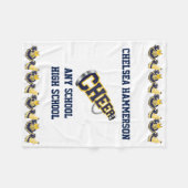 Polaire Couverture d'ouatine d'acclamation de bleu et de (Devant (Horizontal))