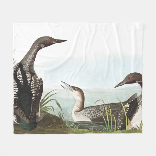 Polaire Couverture d'ouatine d'animaux de faune d'oiseaux (Devant (Horizontal))