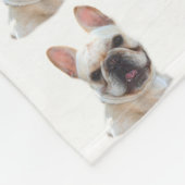 Polaire Couverture d'ouatine de bouledogue français (Coin)