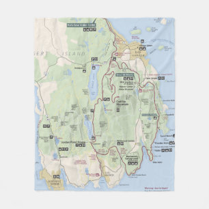 Polaire Couverture d'ouatine de carte d'Acadia