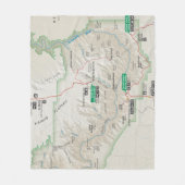 Polaire Couverture d'ouatine de carte de canyon grand (Devant)