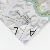 Polaire Couverture d'ouatine de carte de Denali (Alaska) (Coin)