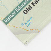 Polaire Couverture d'ouatine de carte de Yellowstone (Coin)