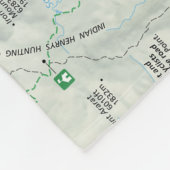 Polaire Couverture d'ouatine de carte du mont Rainier (Coin)