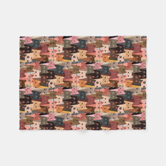 Polaire Couverture d'ouatine de chat (Devant (Horizontal))