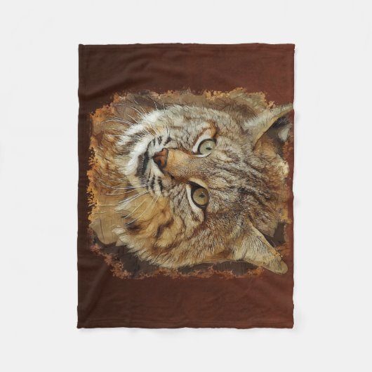 Polaire Couverture d'ouatine de chat sauvage (Devant)