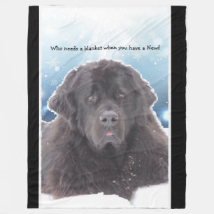 Polaire Couverture d'ouatine de chien de Terre-Neuve