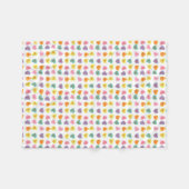 Polaire Couverture d'ouatine de coeurs de sucrerie de (Devant (Horizontal))