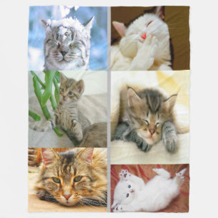 Polaire Couverture d'ouatine de collage de chat