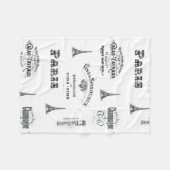 Polaire Couverture d'ouatine de collage d'étiquette de (Devant (Horizontal))