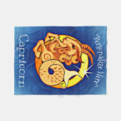 Polaire Couverture d'ouatine de conception d'horoscope de (Devant (Horizontal))
