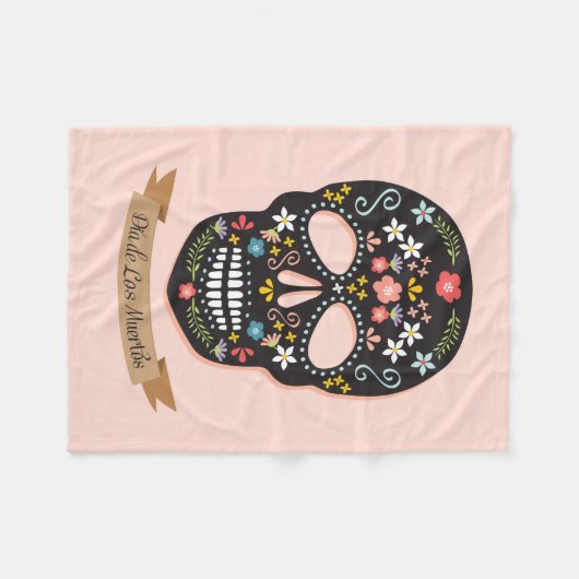 Polaire Couverture d'ouatine de crâne de sucre (Devant (Horizontal))