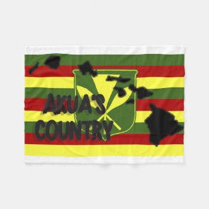 Polaire Couverture d'ouatine de drapeau de Kanaka Maoli du
