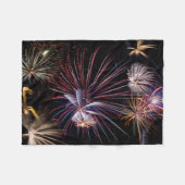 Polaire Couverture d'ouatine de feux d'artifice (Devant (Horizontal))