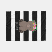 Polaire Couverture d'ouatine de filles de rayure d'ours de (Devant (Horizontal))