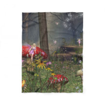 Couverture d'ouatine de forêt de féerie