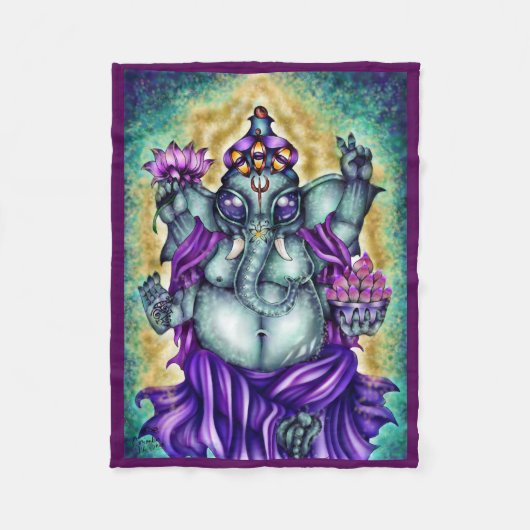Polaire Couverture d'ouatine de "Ganesha" (Devant)