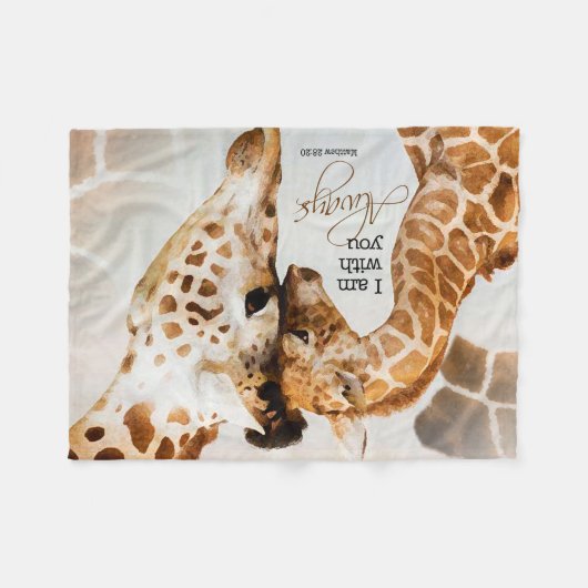 Polaire Couverture d'ouatine de girafe (Devant (Horizontal))