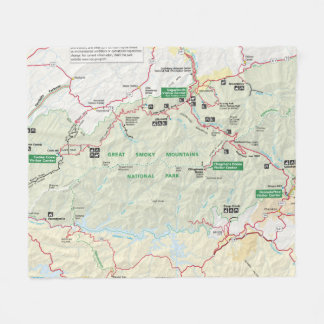 Polaire Couverture d'ouatine de Great Smoky Mountains