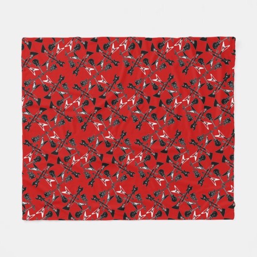 Polaire Couverture d'ouatine de guitares (Devant (Horizontal))