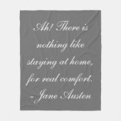 Polaire Couverture d'ouatine de Jane Austen de "séjour à (Devant)