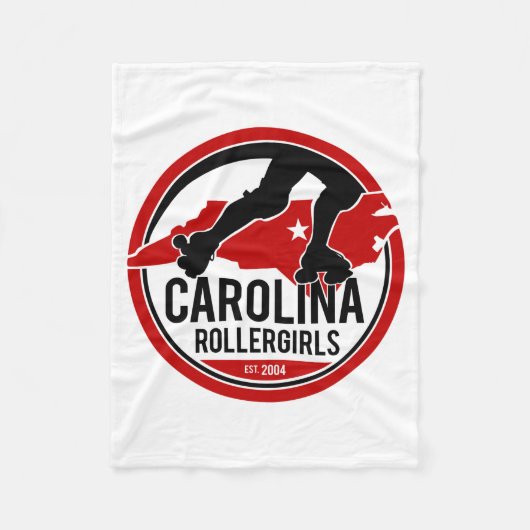 Polaire Couverture d'ouatine de la Caroline Rollergirls (Devant)