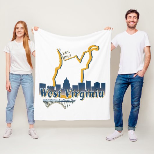 Polaire Couverture d'ouatine de la Virginie Occidentale (En situation)