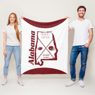 Polaire Couverture d'ouatine de l'Alabama