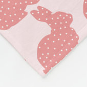 Polaire Couverture d'ouatine de lapin de point de polka (Coin)