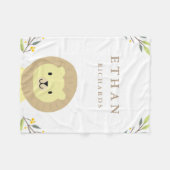 Polaire Couverture d'ouatine de lion de safari de jungle (Devant (Horizontal))