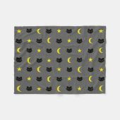 Polaire Couverture d'ouatine de lune de chat de Kitty et (Devant (Horizontal))
