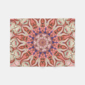 Polaire Couverture d'ouatine de mandala de roses du (Devant (Horizontal))